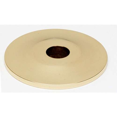 Knob Backplate Traditional 3/4-in in Polished Brass