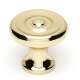 Knob Traditional 1-in in Polished Brass