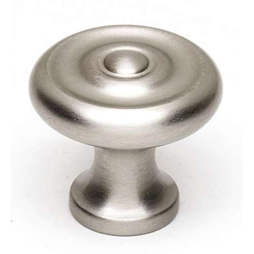 Knob Traditional 1-in in Satin Nickel