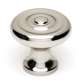 Knob Traditional 1-in in Polished Nickel