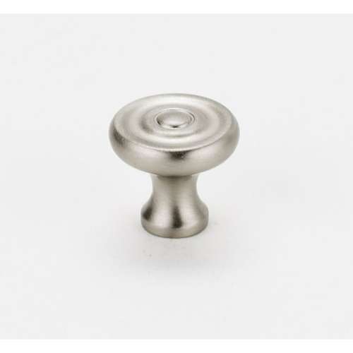 Knob Traditional 3/4-in in Satin Nickel