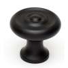 Knob Traditional 1-in in Matte Black