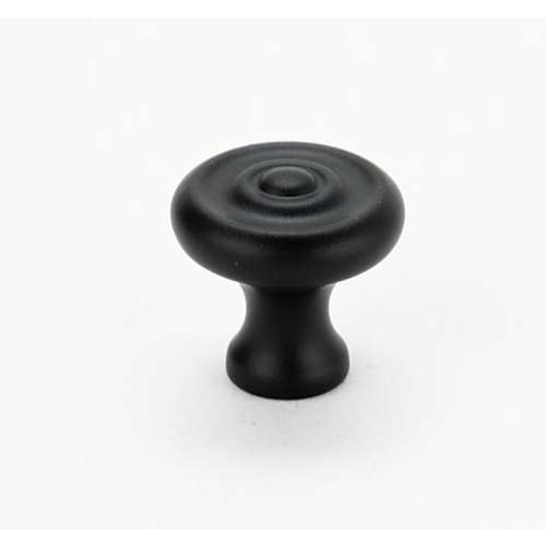Knob Traditional 3/4-in in Matte Black