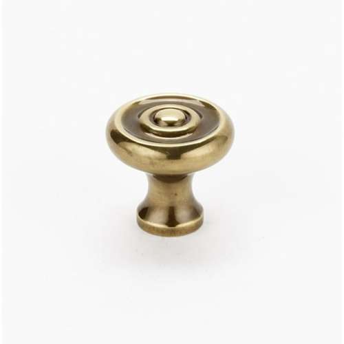 Knob Traditional 3/4-in in Polished Antique