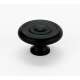 Rope A817-38-MB Knob Traditional 1-1/2-in in Matte Black
