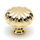 Rope A819-1-PB Knob Traditional 1-1/4-in in Polished Brass