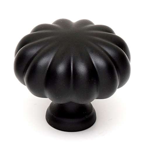 Knob Traditional 1-1/4-in in Matte Black