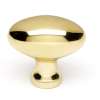 Knob Modern 1-3/8-in in Polished Brass