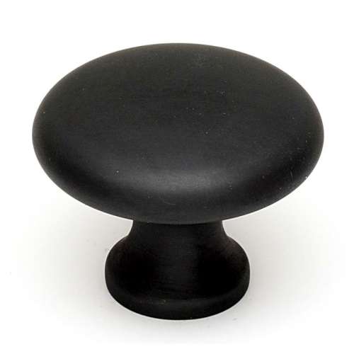 A814-14-MB Knob Traditional 1-1/4-in in Matte Black