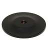 Knob Backplate Traditional 1-1/2-in in Matte Black