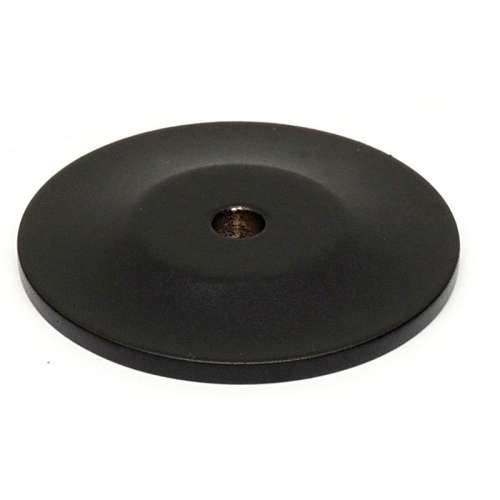 Knob Backplate Traditional 1-1/2-in in Matte Black