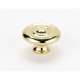 Rope A817-38-PB Knob Traditional 1-1/2-in in Polished Brass