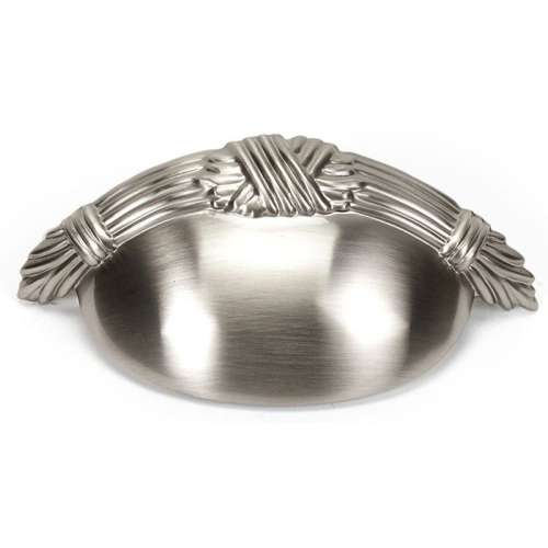 Cup Pull Traditional in Satin Nickel