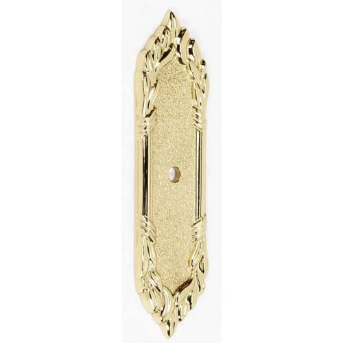 Backplate Traditional 4-1/4-in in Polished Brass