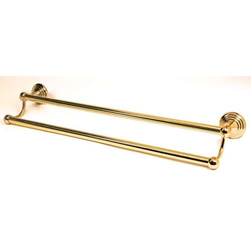 Embassy A9025-24-PB Double Towel Bar Traditional in Polished Brass