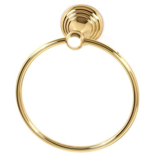 Towel Ring Traditional 7-in in Polished Brass