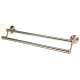 Double Towel Bar Traditional in Satin Nickel
