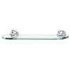 18-in Glass Shelf with Brackets Traditional in Polished Chrome