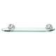 18-in Glass Shelf with Brackets Traditional in Polished Chrome
