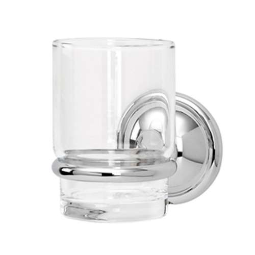 Traditional Tumbler Holder in Polished Chrome