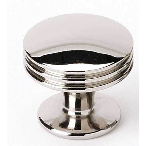 A930-18-PN Knob Transitional 1-1/8-in in Polished Nickel