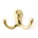 Robe Hook Transitional 2-3/4-in in Polished Brass