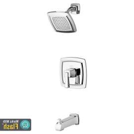 Townsend Tub and Shower Faucet with Water-Saving Shower Head and Cartridge, in Polished Chrome - TU353-508-M