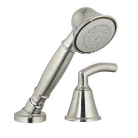 Diverter and Handshower Trim Kit with Metal Lever Handle in Satin