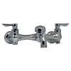 Exposed Yoke Wall Mount Service Sink Faucet with Vandal - Resistant Handles and 3