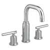 Widespread Lavatory Faucet with Metal Lever Handles and Metal Pop-Up Drain in Chrome
