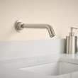 0.5 GPM Wall-Mount Sensor-Operated Faucet with DC Battery Powered in Brushed Nickel