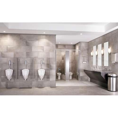 0.5 GPM Wall-Mount Sensor-Operated Faucet with DC Battery Powered in Polished Chrome