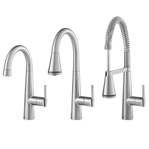 Edgewater Semi-Professional Kitchen Faucet with SelectFlo in Stainless Steel