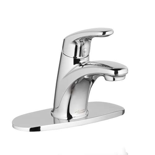1-Handle Single-Hole Bathroom Faucet with 50/50 Drain in Polished Chrome