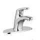 1-Handle Single-Hole Bathroom Faucet with 50/50 Drain in Polished Chrome