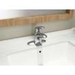1-Handle Single-Hole Bathroom Faucet with 50/50 Drain in Polished Chrome