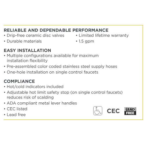 Colony Pro 1-Handle Kitchen Faucet with Side Spray and Escutcheon Plate in Stainless Steel