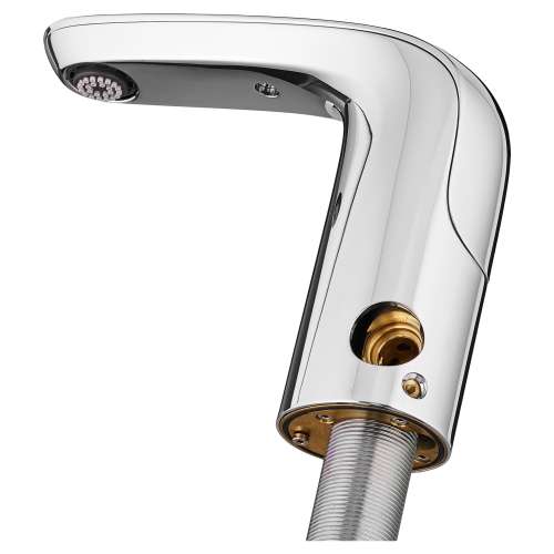 0.5 GPM Battery Powered Bathroom Faucet with Above Deck Mixing in Polished Chrome