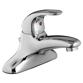 Single Control Cast Centerset Faucet without Drain in Polished Chrome