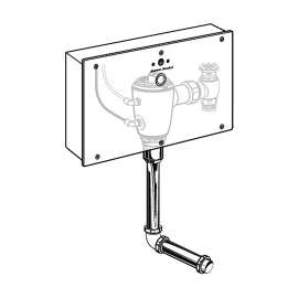 0.125 GPF Concealed Flush Valve with Wall Box for Back Spud Urinal