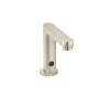 1.5 GPM Deck Mount Electronic Bathroom Faucet with Touch-Free Sensor in Brushed Nickel