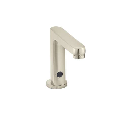 1.5 GPM Deck Mount Electronic Bathroom Faucet with Touch-Free Sensor in Brushed Nickel