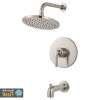 Studio S Tub and Shower Trim Kit with Water-Saving Shower Head and Cartridge, in Brushed Nickel