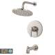 Studio S Tub and Shower Trim Kit with Water-Saving Shower Head and Cartridge, in Brushed Nickel