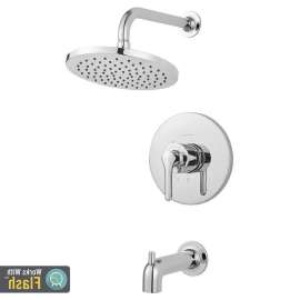 Studio S Tub and Shower Trim Kit with Water-Saving Shower Head and Cartridge, in Poliched Chrome - TU105-508-M