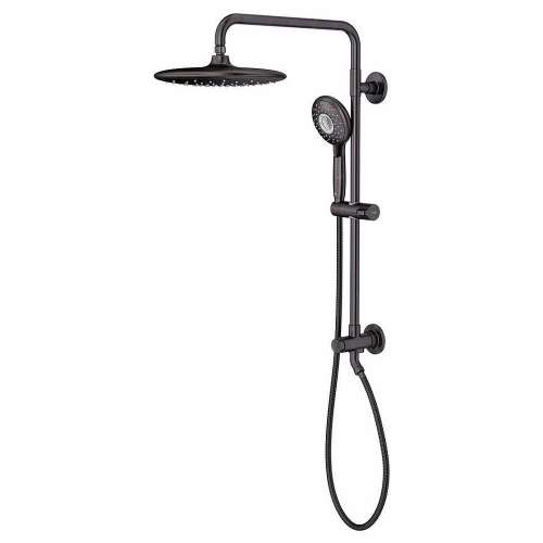 Spectra+ Versa Shower Kit with 4-Function Hand Shower with Rain Shower Head, in Legacy Bronze