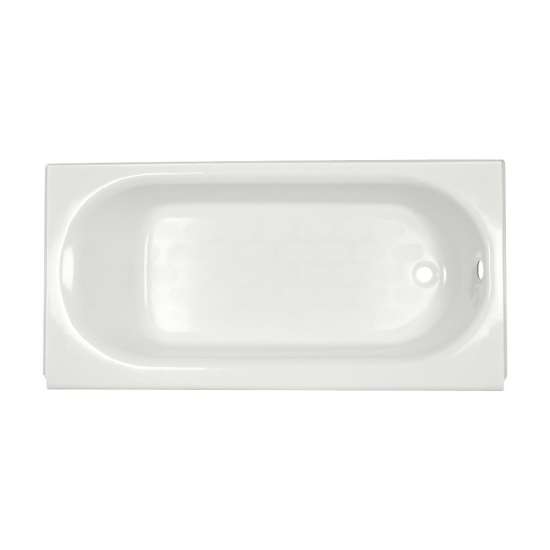 2391.202.020 Americast Bath 60-in x 30-in with Intergral Apron, Right Hand Outlet, and Tiling Flange
