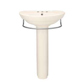 2-Piece Pedestal And Lavatory With 3 Faucet Holes (4 Centers)