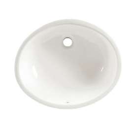 17-14 Undermount Sink with Glazed Underside in White