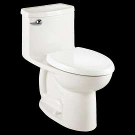 Compact Flowise 1-Piece 1.28 Gpf Single Flush Elongated Toilet